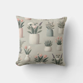 Hübsche gepunktete Pflanze Druckdesign Kissen