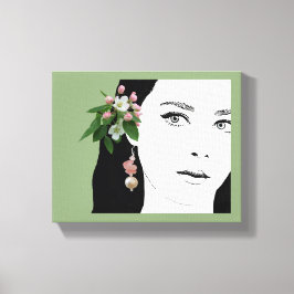 Hübsche Girl-Fashion-Illustration niedlich Leinwanddruck