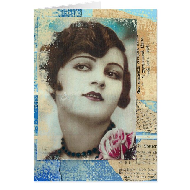 Hübsche Girl Paint Chip Collage (Vorne)