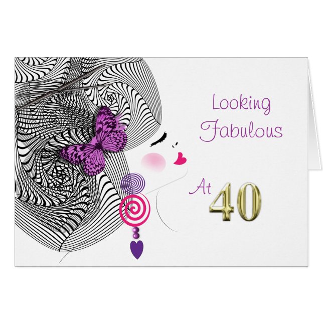 Hübsche Girly sieht fantastisch aus auf vierzig (Vorderseite (Horizontal))