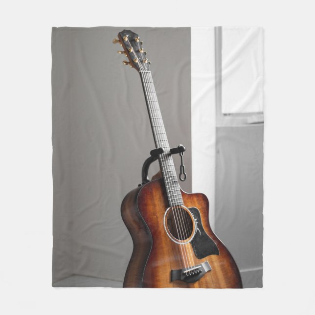 Hübsche Gitarre Fleecedecke (Vorderseite)