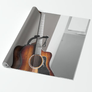 Hübsche Gitarre Geschenkpapier