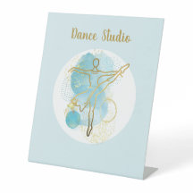 Hübsche Gold-Ballerina-Aquarell-Abstrakt individue