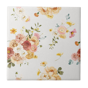 Hübsche Golden and Dusty Pink Keramik Tile Fliese