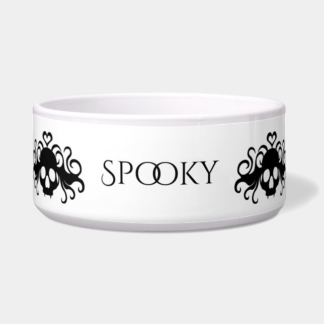 Hübsche Goth Skulls Napf (Vorderseite)