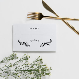 Hübsche Grüne Elegante Table Wedding Escort Card Platzkarte
