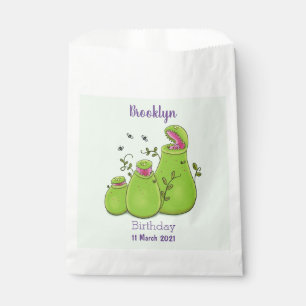 Hübsche grüne Fleischfresser-Pflanze Cartoon Geschenktütchen
