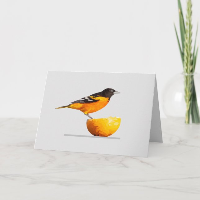 Hübsche Grußkarte von Oriole Bird Lover Karte (Vorderseite)