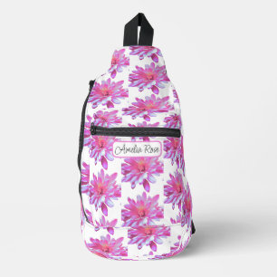 Hübsche gürtelblumengeschmückte niedliche Blüte Crossbody Bag