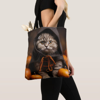 HÜBSCHE HALLOWEN BROWN TABBY KITTEN CAT TASCHE