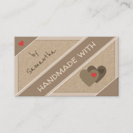 Hübsche Handarbeit mit Kraft-Papier für Handwerksg Visitenkarte