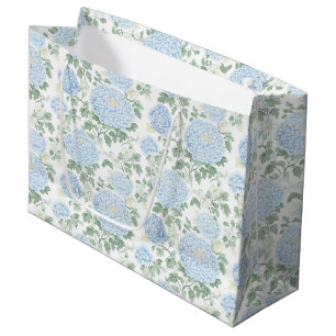 Hübsche Hellblaue Florale Hochzeit Große Geschenktüte