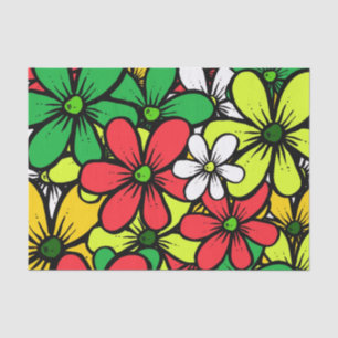 Hübsche Helle Gruppierung von Sommerferien-Blume Seidenpapier