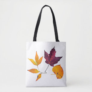 Hübsche Herbstlaube Burgund, gelb, orange Tasche