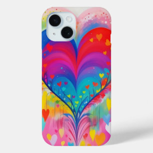 Hübsche Herzen und Blume Case-Mate iPhone Hülle