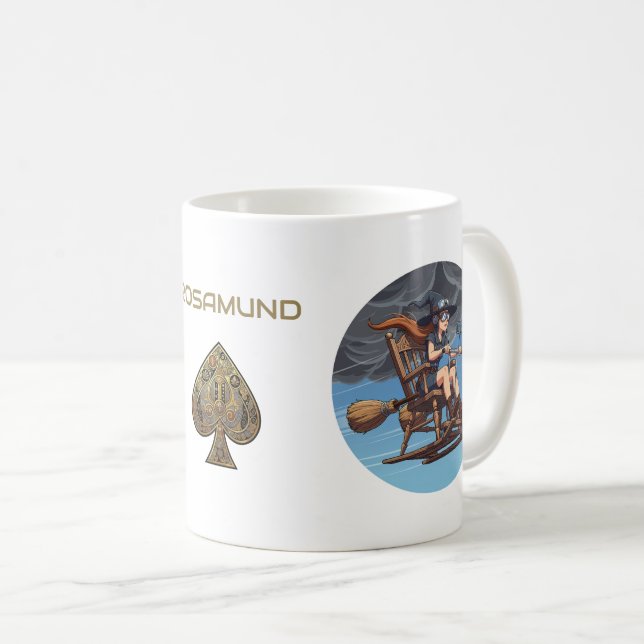 Hübsche Hexenpilotin Kaffeetasse (VorderseiteRechts)