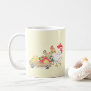 Hübsche Hühnerfamilie Tasse
