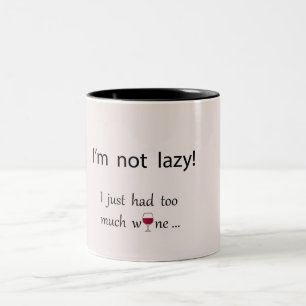 Hübsche, humorvolle Worte Rotwein Rosa Kater Zweifarbige Tasse