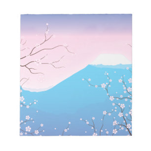 Hübsche japanische Kirschblüte Notizblock