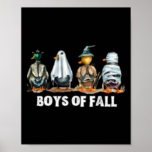 Hübsche Jungs von Herbstenten, die Halloween-Kostü Poster
