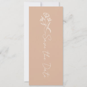 Hübsche Kalligraphie Blush Pink Save the Date Einladung