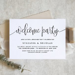 Hübsche Kalligraphie Schwarz/Weiß - Willkommen Par Einladung<br><div class="desc">Mit dieser individuell gestaltbaren Party Einladung laden Sie Ihre Familie und Freunde ein. Es zeichnet sich durch Kalligraphie und klassische Typografie aus. Personalisieren Sie diese durch Hinzufügen von Namen, Datum, Adresse und anderen Details. Diese Party Einladung ist in Schwarz/Weiß gehalten und eignet sich für jede Veranstaltungszeit und jedes Thema. Andere...</div>