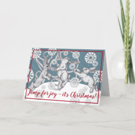 Hübsche Kaninchen Schneeflocken Weiße Weihnachten