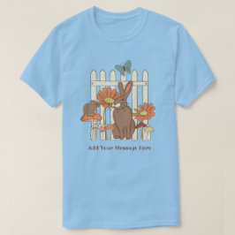 Hübsche Kaninchenpuschräume Personalisiert T-Shirt