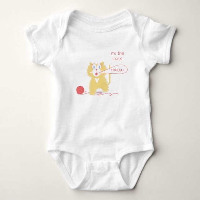 Hübsche Katze Baby Strampler (Vorderseite)