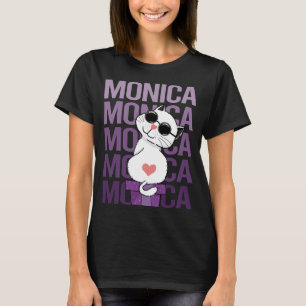 Hübsche Katze - Monica Name T-Shirt