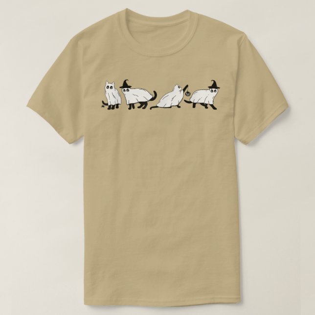 Hübsche Katze, schwarze Katze Halloween, Katze T-Shirt (Design vorne)
