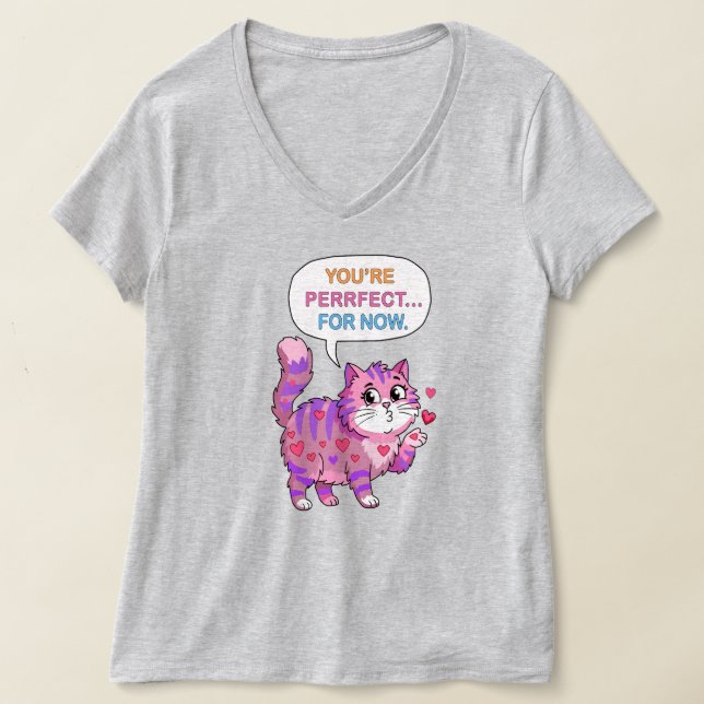Hübsche Katze T-Shirt (Ablage )