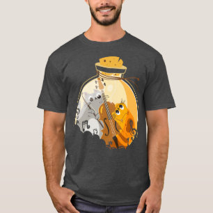 Hübsche Katzen Geige spielen T-Shirt