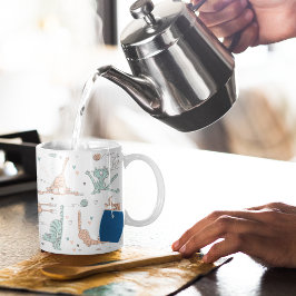 Hübsche Katzen im Niedlichen Stil Kaffeetasse