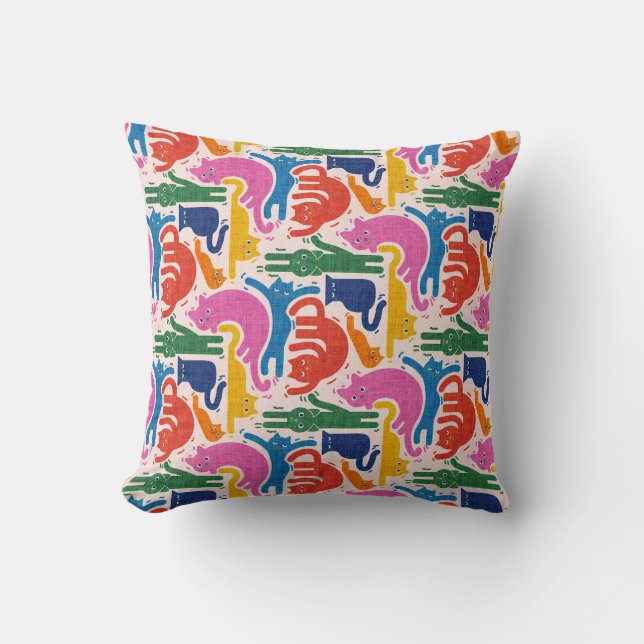 Hübsche Katzen Kissen (Vorderseite)