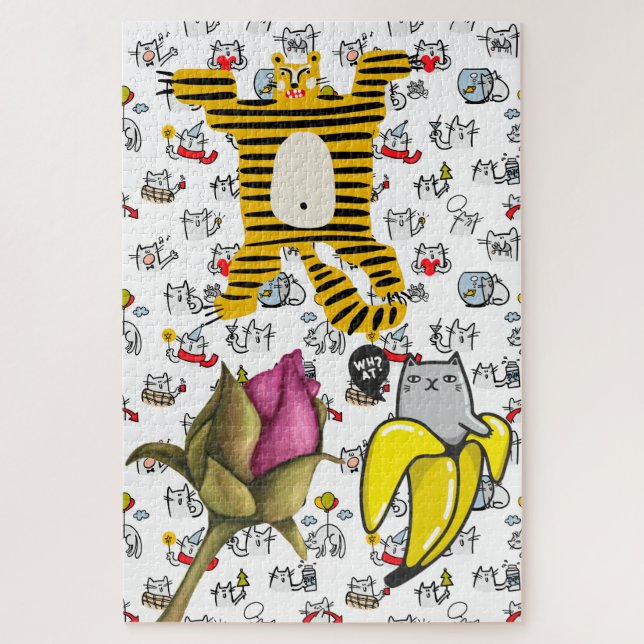 Hübsche Katzen, Milch und Magie. (Vertikal)