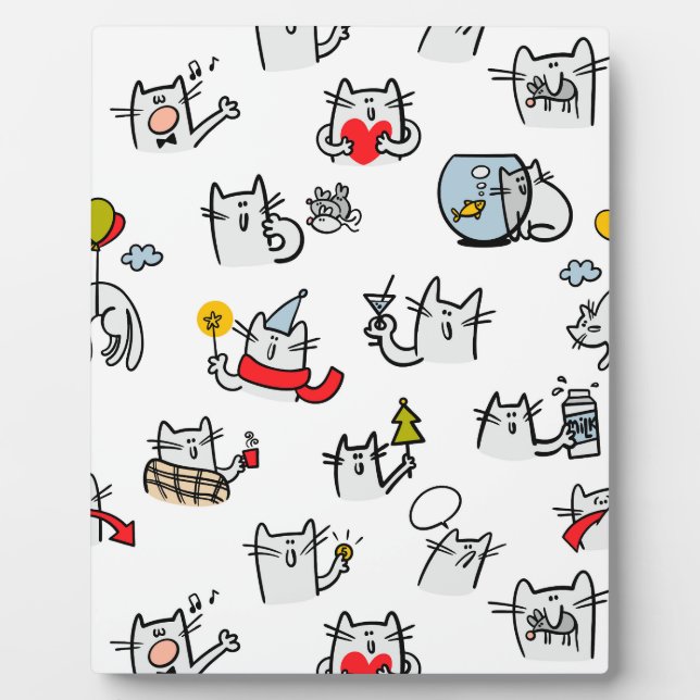 Hübsche Katzen, Milch und Magie. Fotoplatte (Vorderseite)