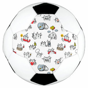 Hübsche Katzen, Milch und Magie. Fußball