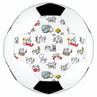 Hübsche Katzen, Milch und Magie. Fußball