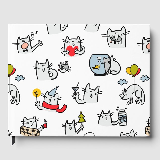 Hübsche Katzen, Milch und Magie. Gästebuch (Vorderseite)
