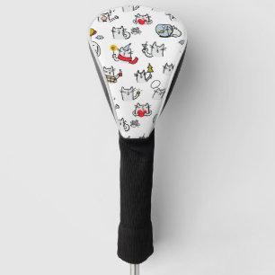 Hübsche Katzen, Milch und Magie. Golf Headcover