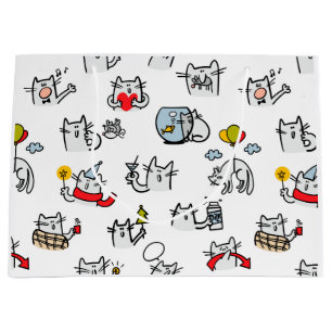 Hübsche Katzen, Milch und Magie. Große Geschenktüte