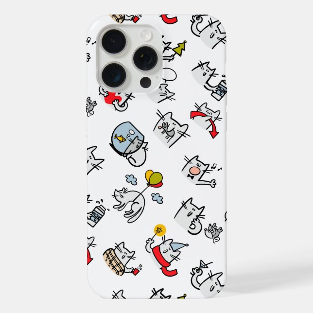 Hübsche Katzen, Milch und Magie. iPhone 15 Pro Max Hülle (Rückseite)