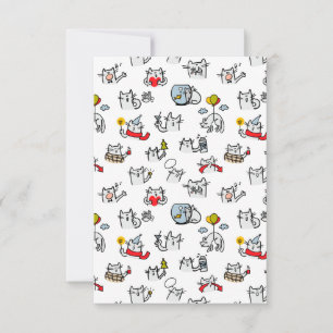 Hübsche Katzen, Milch und Magie. Karte