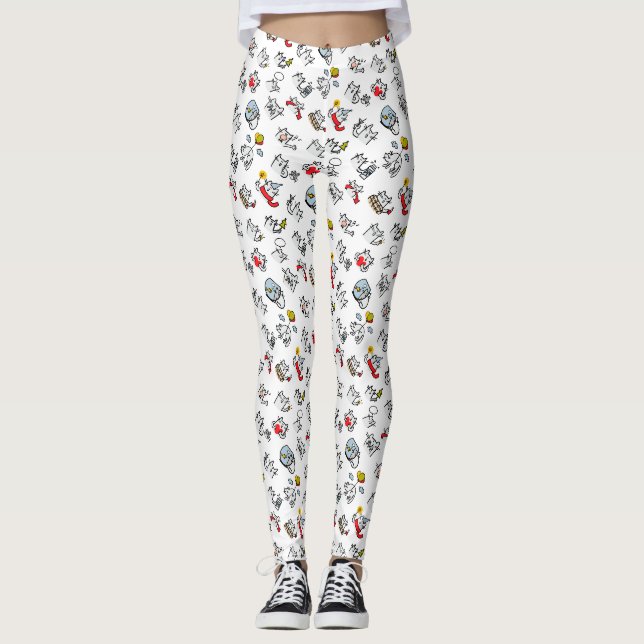 Hübsche Katzen, Milch und Magie. Leggings (Vorderseite)