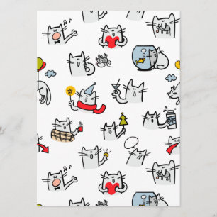 Hübsche Katzen, Milch und Magie. Menükarte