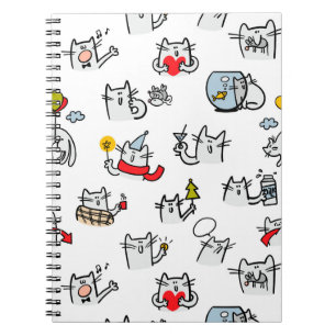 Hübsche Katzen, Milch und Magie. Notizblock