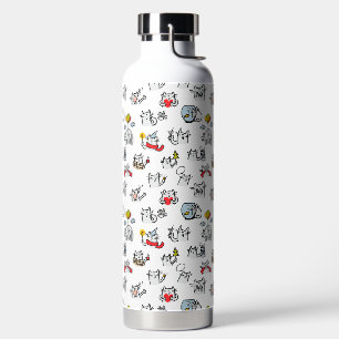Hübsche Katzen, Milch und Magie. Trinkflasche