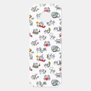 Hübsche Katzen, Milch und Magie. Türanhänger