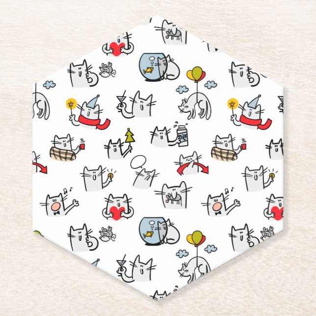 Hübsche Katzen, Milch und Magie. Untersetzer (Vorderseite)